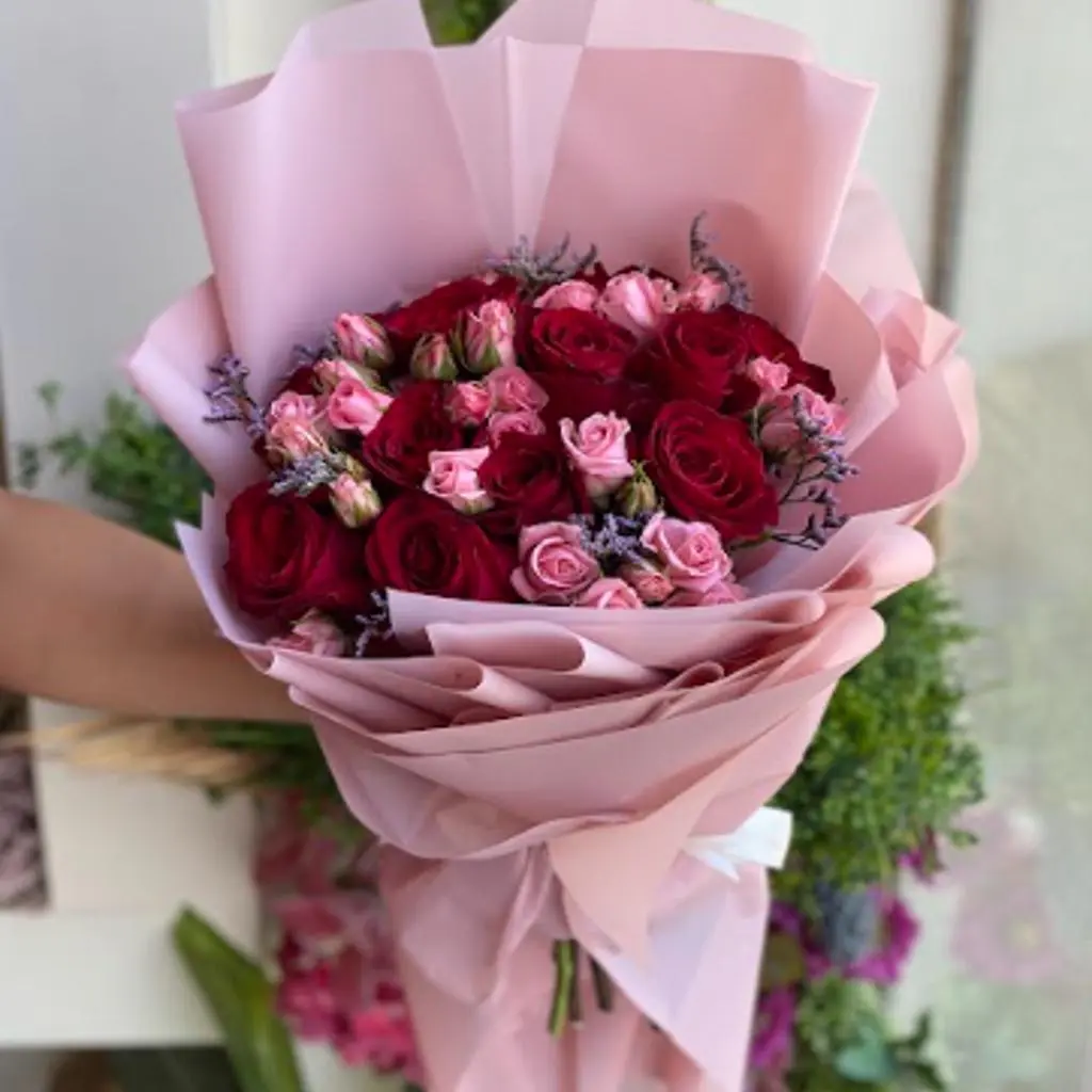 Mixed Lavender Flowers Bouquet